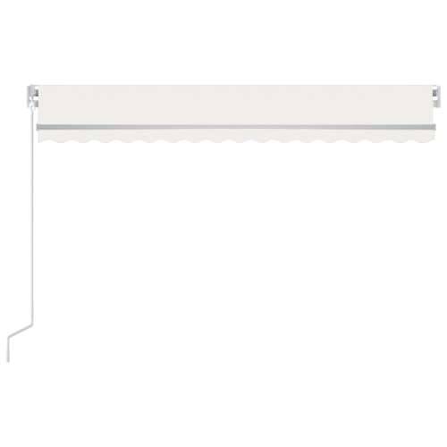 Tenda na ručno uvlačenje s LED svjetlima 400 x 300 cm krem - Krema 400 x 300 cm 1 Cijena