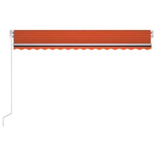 Tenda na ručno uvlačenje LED 400 x 300 cm narančasto-smeđa - Šareni 400 x 300 cm 1 Cijena