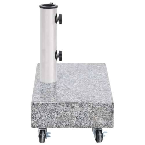 Postolje za suncobran svjetlosivo 45 x 25 x 8,3 cm granitno - Siva 1 s kotačima Cijena