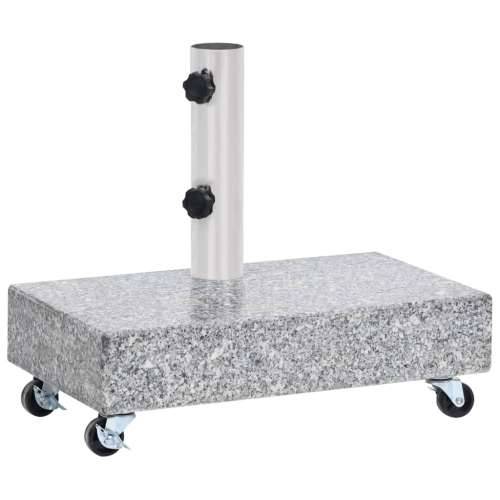 Postolje za suncobran svjetlosivo 45 x 25 x 8,3 cm granitno - Siva 1 s kotačima Cijena
