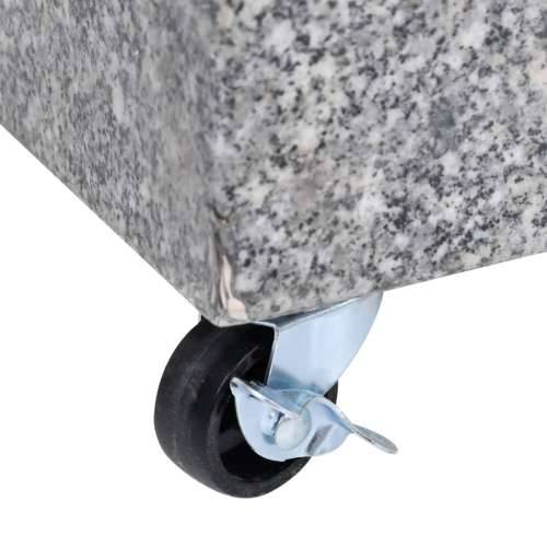 Postolje za suncobran svjetlosivo 45 x 25 x 8,3 cm granitno - Siva 1 s kotačima Cijena