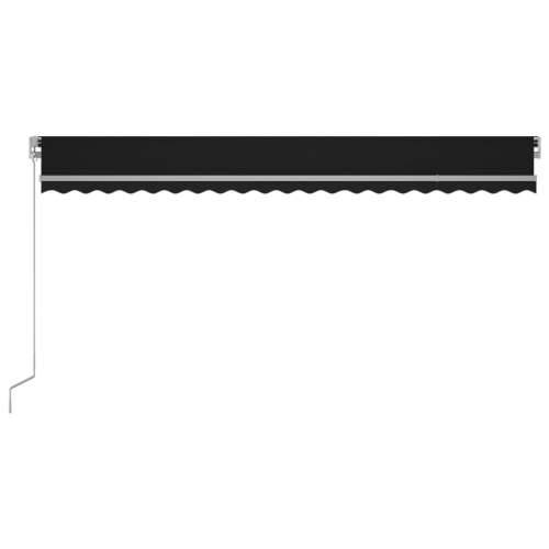 Tenda na ručno uvlačenje s LED svjetlima 500 x 300 cm antracit - Antracit 500 x 300 cm 1 Cijena
