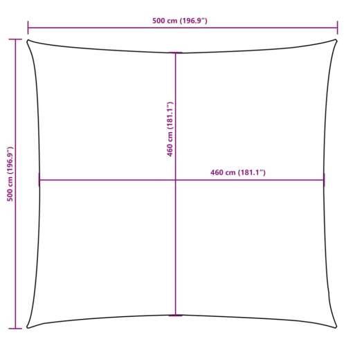 Jedro za zaštitu od sunca od tkanine četvrtasto 5 x 5 m bijelo - Bijela 5 x 5 m 1 Cijena