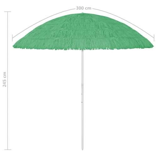 Suncobran za plažu Hawaii zeleni 300 cm Cijena