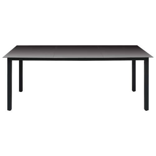Vrtna garnitura - 9-dijelni vrtni blagovaonski set crni - Dužina stola 190 cm 8 Cijena