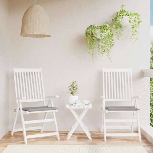 Jastuci za vrtne stolice 2 kom sivi 40x40x4 cm od tkanine - Siva 40 x 40 x 3 cm 2 Cijena