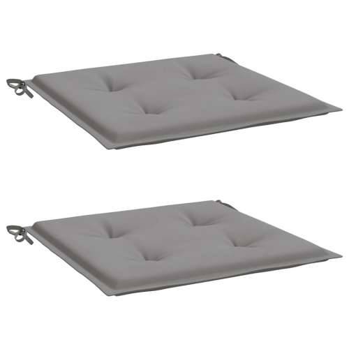 Jastuci za vrtne stolice 2 kom sivi 40x40x4 cm od tkanine - Siva 40 x 40 x 3 cm 2 Cijena