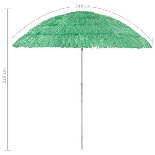 Suncobran za plažu Hawaii zeleni 240 cm - Zelena 240 cm 1 Cijena
