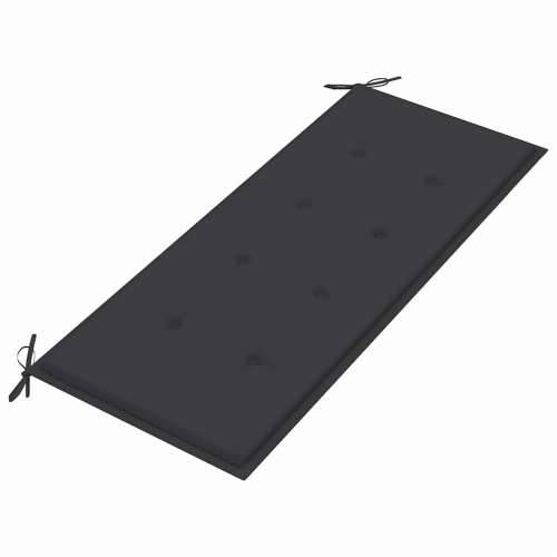 Vrtna klupa dvosjed s jastukom 120 cm masivno drvo eukaliptusa - Antracit 120 cm 1 Cijena