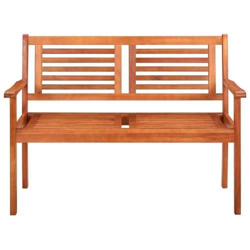 Vrtna klupa dvosjed s jastukom 120 cm masivno drvo eukaliptusa - boja crnog vina 120 cm 1 Cijena