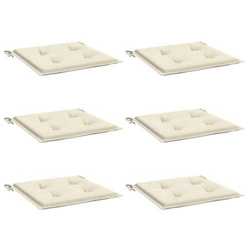 Jastuci za vrtne stolice 6 kom krem 40x40x4 cm od tkanine - Krema 40 x 40 x 3 cm 6 Cijena