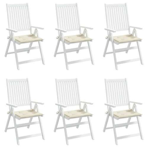 Jastuci za vrtne stolice 6 kom krem 40x40x4 cm od tkanine - Krema 40 x 40 x 3 cm 6 Cijena