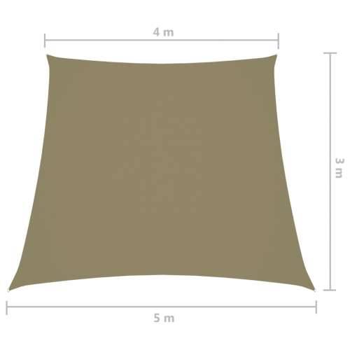 Jedro protiv sunca od tkanine Oxford trapezno 3/5 x 4 m bež Cijena