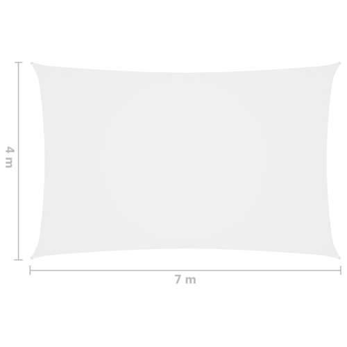 Jedro protiv sunca od tkanine Oxford pravokutno 4 x 7 m bijelo Cijena