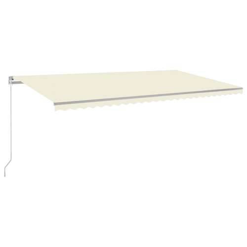 Tenda na ručno uvlačenje s LED svjetlima 600 x 300 cm krem - Krema 600 x 300 cm 1 Cijena