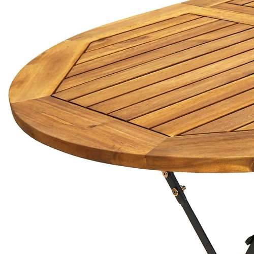 Vrtni stol od masivnog bagremovog drva 160 x 85 x 74 cm ovalni Cijena