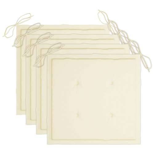 5-dijelni sklopivi vrtni blagovaonski set od bambusa - Krema 40 x 40 x 4 cm 4 Cijena
