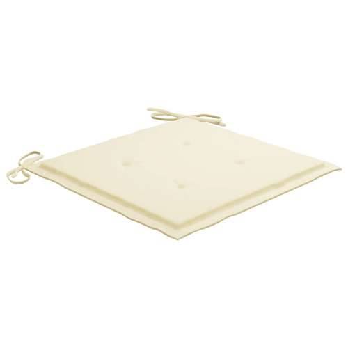 5-dijelni sklopivi vrtni blagovaonski set od bambusa - Krema 40 x 40 x 4 cm 4 Cijena