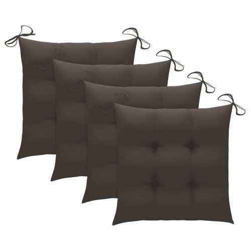 5-dijelni sklopivi vrtni blagovaonski set od bambusa - Sivo-smeđa 40 x 40 x 7 cm 4 Cijena