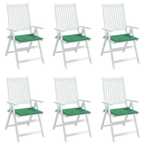 Jastuci za vrtne stolice 6 kom zeleni 40 x 40 x 3 cm od tkanine Cijena