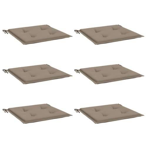 Jastuci za vrtne stolice 6 kom smeđesivi 40x40x4 cm od tkanine - Sivo-smeđa 40 x 40 x 3 cm 6 Cijena