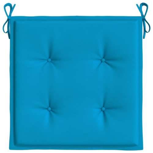 Jastuci za vrtne stolice 4 kom plavi 50 x 50 x 3 cm od tkanine Cijena