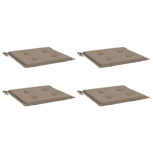 Jastuci za vrtne stolice 4 kom smeđesivi 50x50x4 cm od tkanine - Sivo-smeđa 50 x 50 x 3 cm 4 Cijena