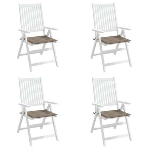 Jastuci za vrtne stolice 4 kom smeđesivi 50x50x4 cm od tkanine - Sivo-smeđa 50 x 50 x 3 cm 4 Cijena