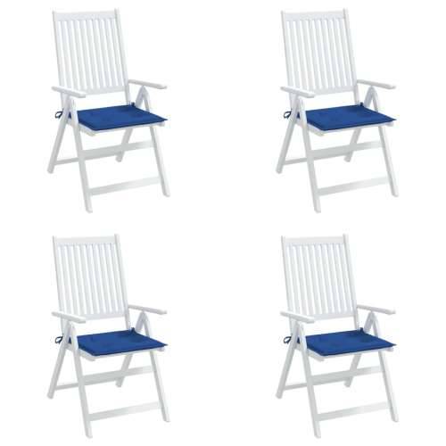 Jastuci za vrtne stolice 4 kom plavi 50 x 50 x 3 cm od tkanine Cijena