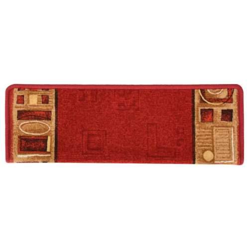 Ljepljivi tepisi za stepenice 15 kom 65x21x4 cm crveni - Crvena 15 Pravokutno Cijena