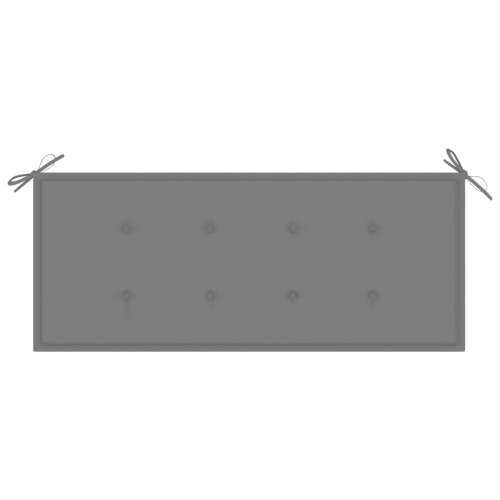 Vrtna klupa s jastukom 120 cm od bambusa - Siva 120 x 50 x 4 cm 1 2 Cijena