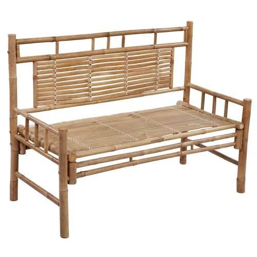 Vrtna klupa s jastukom 120 cm od bambusa - Crvena 120 x 50 x 3 cm 1 2 Cijena
