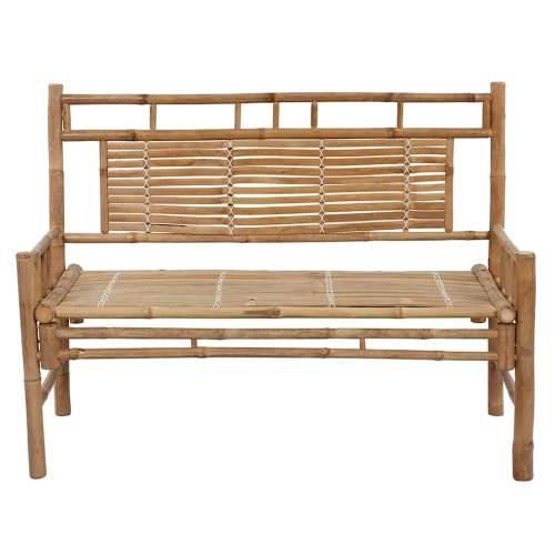 Vrtna klupa s jastukom 120 cm od bambusa - Crna 120 x 50 x 4 cm 1 2 Cijena
