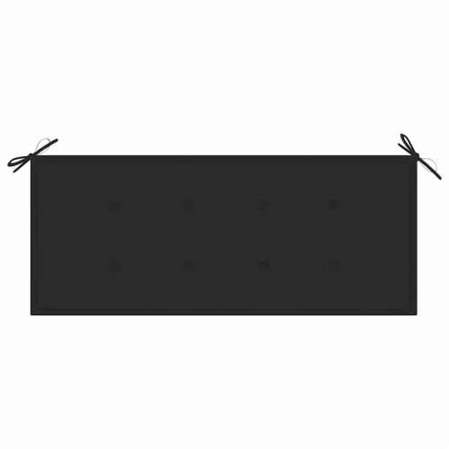 Vrtna klupa s jastukom 120 cm od bambusa - Crna 120 x 50 x 4 cm 1 2 Cijena