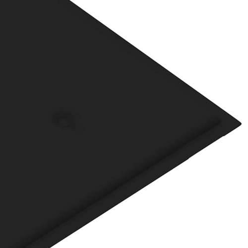 Vrtna klupa s jastukom 120 cm od bambusa - Crna 120 x 50 x 4 cm 1 2 Cijena