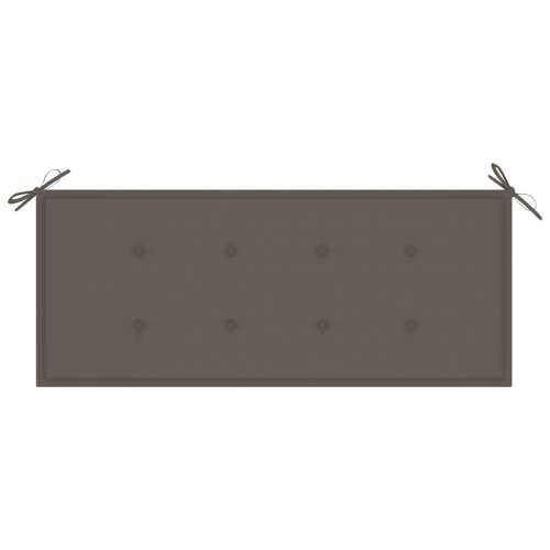 Vrtna klupa s jastukom 120 cm od bambusa - Sivo-smeđa 120 x 50 x 4 cm 1 2 Cijena