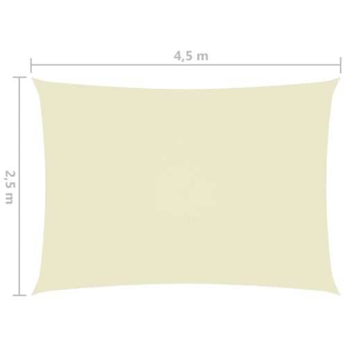 Jedro protiv sunca od tkanine Oxford pravokutno 2,5x4,5 m krem Cijena
