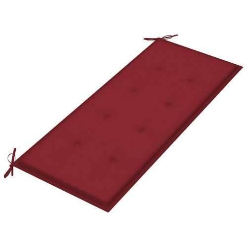 Vrtna klupa s jastukom 120 cm od bambusa - boja crnog vina 120 x 50 x 4 cm 1 2 Cijena