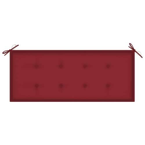 Vrtna klupa s jastukom 120 cm od bambusa - boja crnog vina 120 x 50 x 4 cm 1 2 Cijena