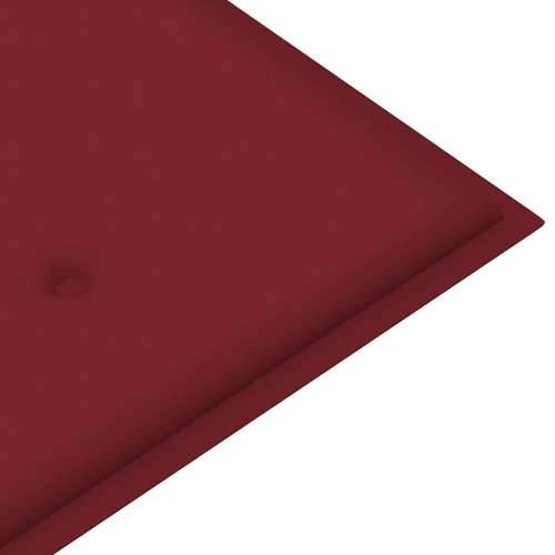 Vrtna klupa s jastukom 120 cm od bambusa - boja crnog vina 120 x 50 x 4 cm 1 2 Cijena