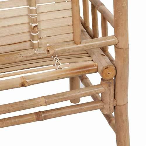 Vrtna klupa s jastukom 120 cm od bambusa - Kraljevski plava 120 x 50 x 4 cm 1 2 Cijena