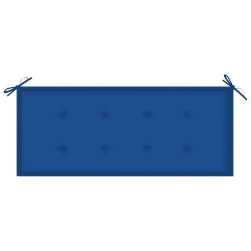 Vrtna klupa s jastukom 120 cm od bambusa - Kraljevski plava 120 x 50 x 4 cm 1 2 Cijena