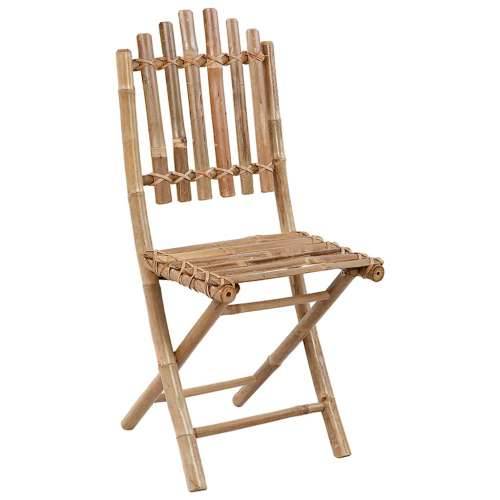 Sklopive vrtne stolice s jastucima 2 kom od bambusa - Antracit 2 40 x 40 x 4 cm 1 Cijena