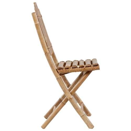 Sklopive vrtne stolice s jastucima 2 kom od bambusa - Antracit 2 40 x 40 x 4 cm 1 Cijena