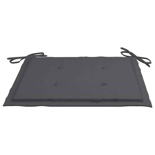 Sklopive vrtne stolice s jastucima 2 kom od bambusa - Antracit 2 40 x 40 x 4 cm 1 Cijena