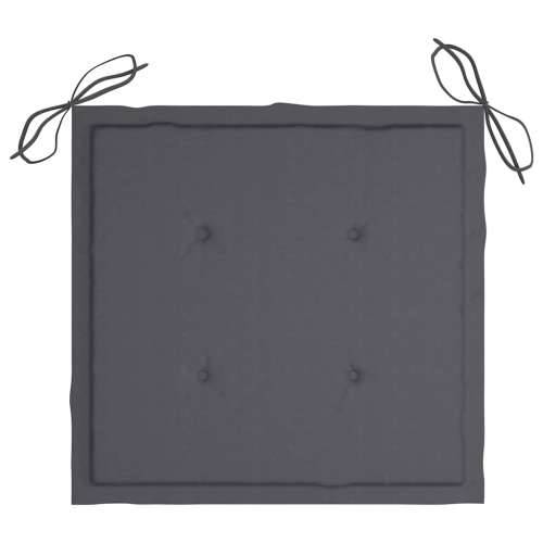 Sklopive vrtne stolice s jastucima 2 kom od bambusa - Antracit 2 40 x 40 x 4 cm 1 Cijena