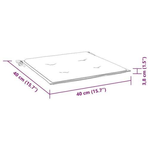 Sklopive vrtne stolice s jastucima 2 kom od bambusa - Antracit 2 40 x 40 x 4 cm 1 Cijena