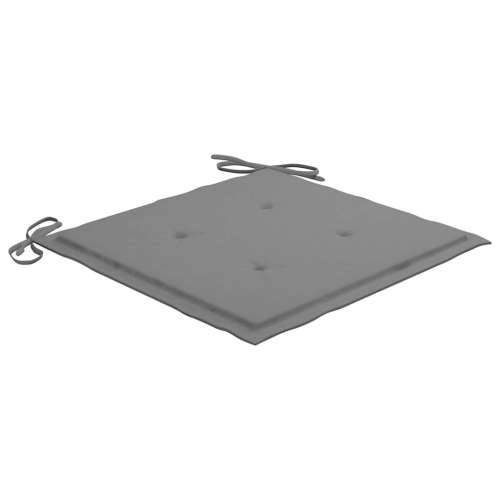 Sklopive vrtne stolice s jastucima 2 kom od bambusa - Siva 2 40 x 40 x 4 cm 1 Cijena
