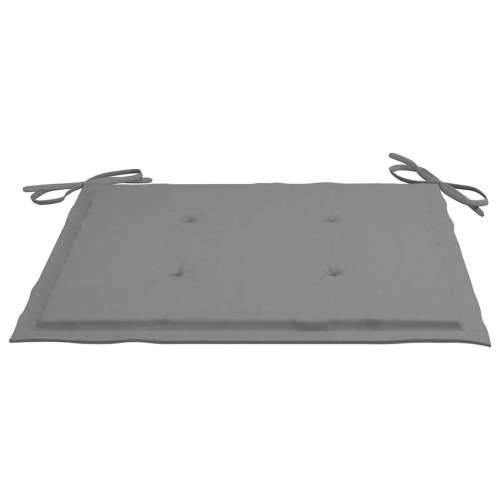 Sklopive vrtne stolice s jastucima 2 kom od bambusa - Siva 2 40 x 40 x 4 cm 1 Cijena