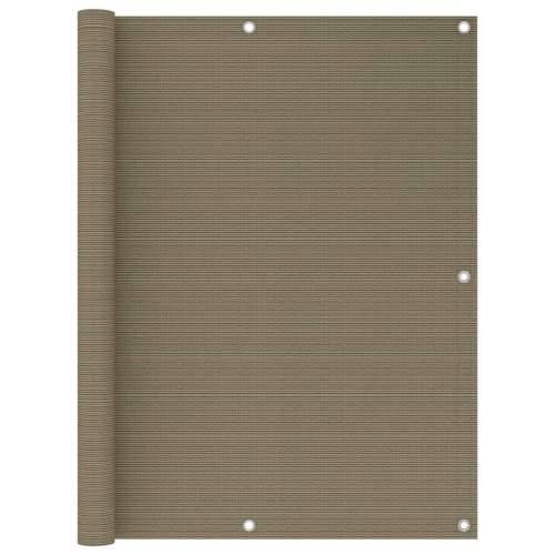 Balkonski zastor smeđe-sivi 120 x 500 cm HDPE - Sivo-smeđa 120 x 500 cm Cijena